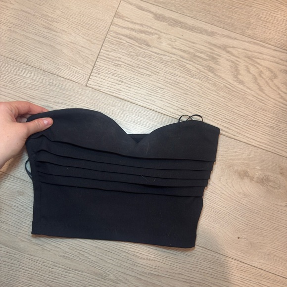 Zara Strapless Crop Top S - Picture 2 of 10